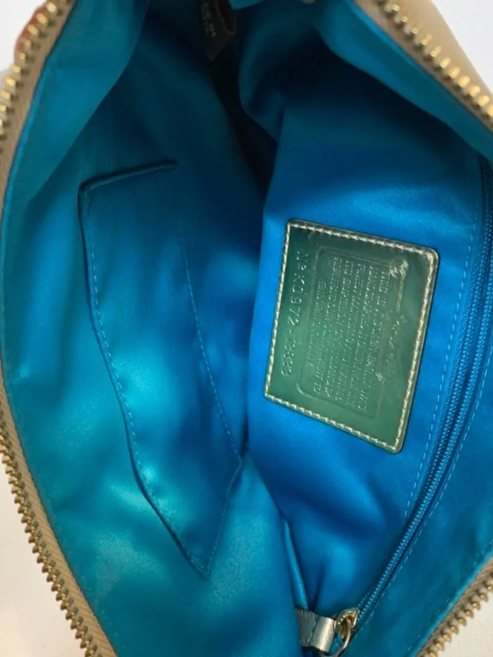Coach signature monogram shoulder bag